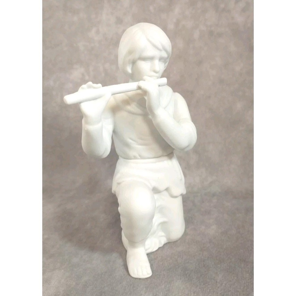 Vintage‎ 1986 ENESCO White Bisqueware (matte) Nativity Set Replacement Piper